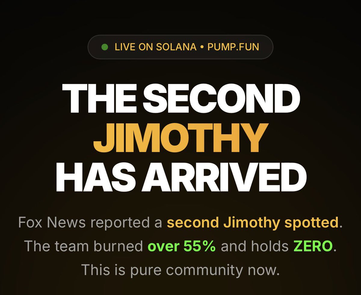 Jimothy2_0's tweet photo. We have officially bought back and burned 55% 🔥🔥🔥🔥

Website- https://t.co/BRVdhQPEb0

$Jimothy2.0 

#jimothy $jimothy #jimothy2 https://t.co/nPQM0dUpmn