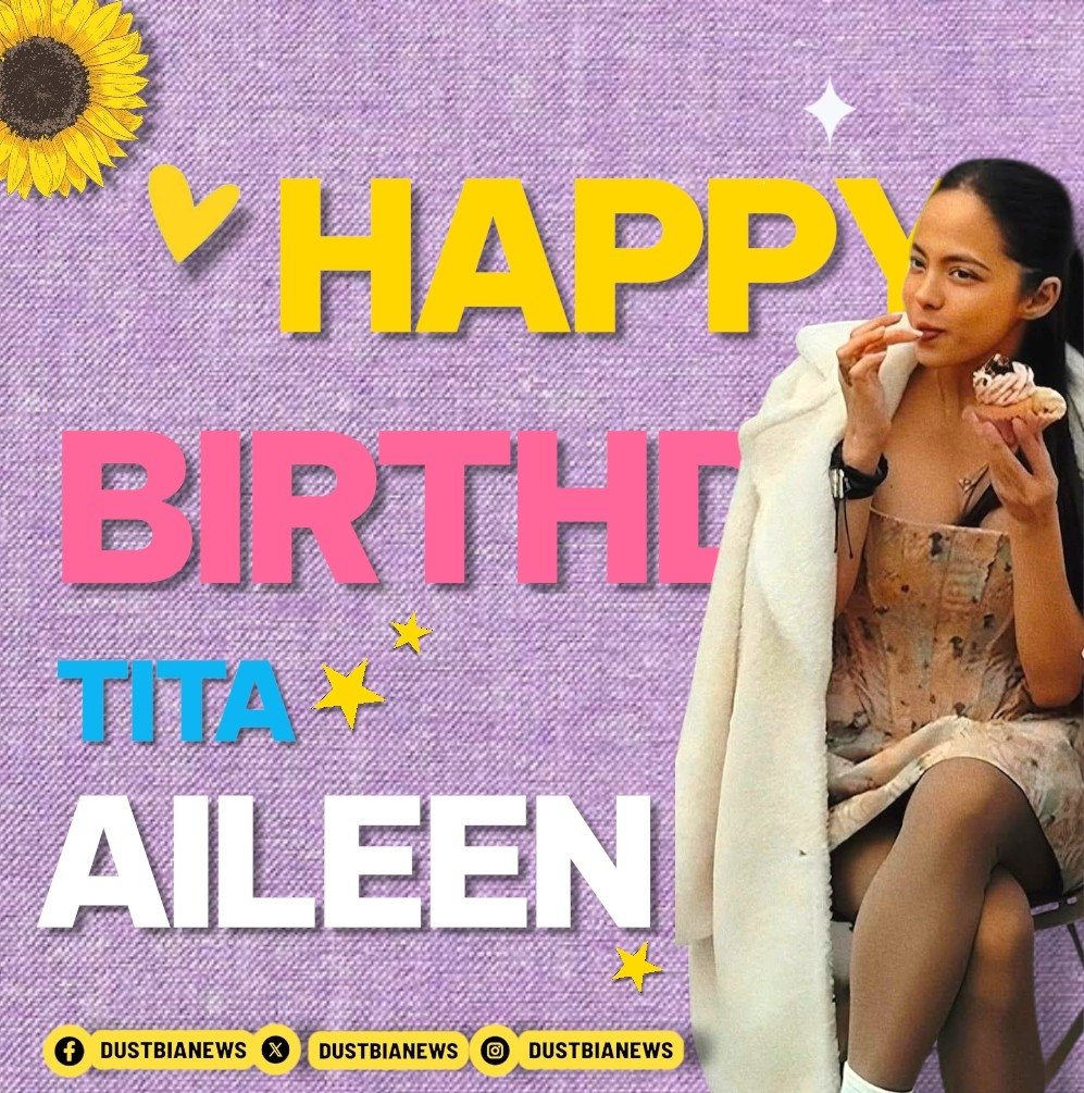 DUSTBIANEWS's tweet photo. HAPPY BIRTHDAY TITA AILEEN! 🎉💛

Thank you for all the love and support to DustBia.
Your kindness and warmth inspire us everyday ✨

Wishing you more birthdays to celebrate and blessings to receive!
We love you! 💛 https://t.co/QUvE9DEKy7