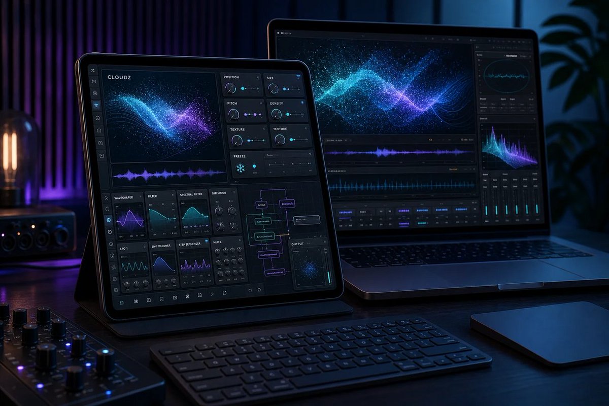 windowsforum's tweet photo. 🎛️ Tera Pro 3.1.0 adds CLOUDZ granular processing, bringing frozen buffers and controlled digital chaos to iOS and macOS. Eurorack weirdness, now in your pocket—for an extra purchase.
https://t.co/ueMXm74U7B
#VirsynTeraPro #Cloudz #GranularSynthesis #IosMusicProduction https://t.co/LcMZpEY4W4