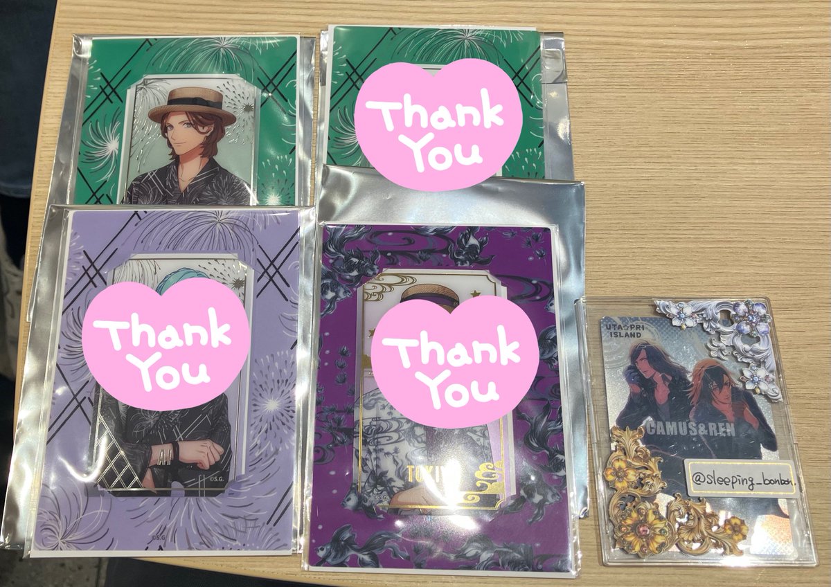 sleeping_bonbon's tweet photo. 【交換】うたプリ グラショ 大阪
ビジュカ

譲）嶺二
求）蘭丸

現在茶屋町付近におります。
本日手渡し希望。
よろしくお願いいたします。 https://t.co/h0R6buPJYv