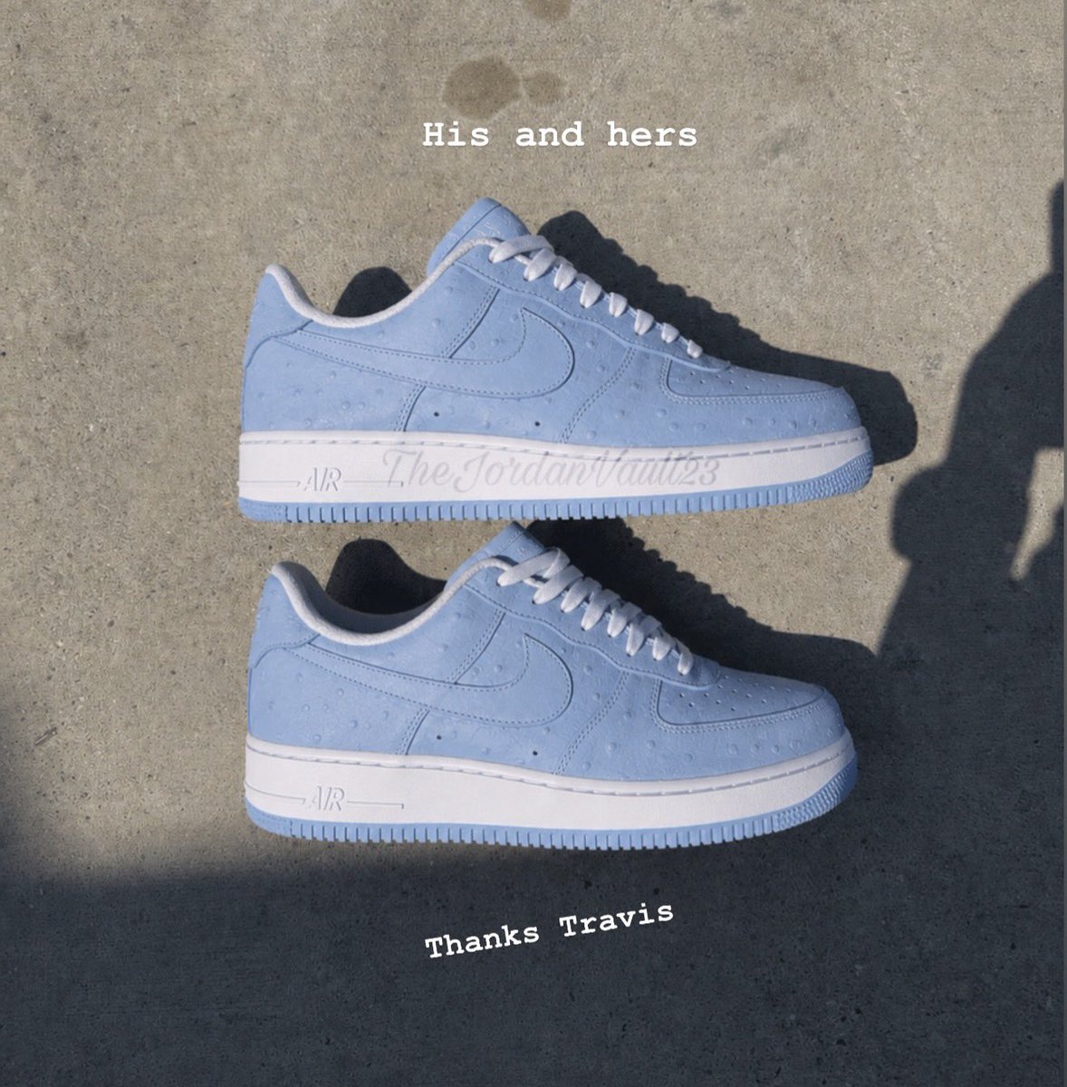 sneakerhack1's tweet photo. TRAVIS SCOTT CACTUS JACK × NIKE AIR FORCE 1 オーストリッチ

NIKE AIR FORCE 1 LOW '07 CJ
Ice Blue/Celestine Blue
JF7727-400 https://t.co/guCH1PfDrt