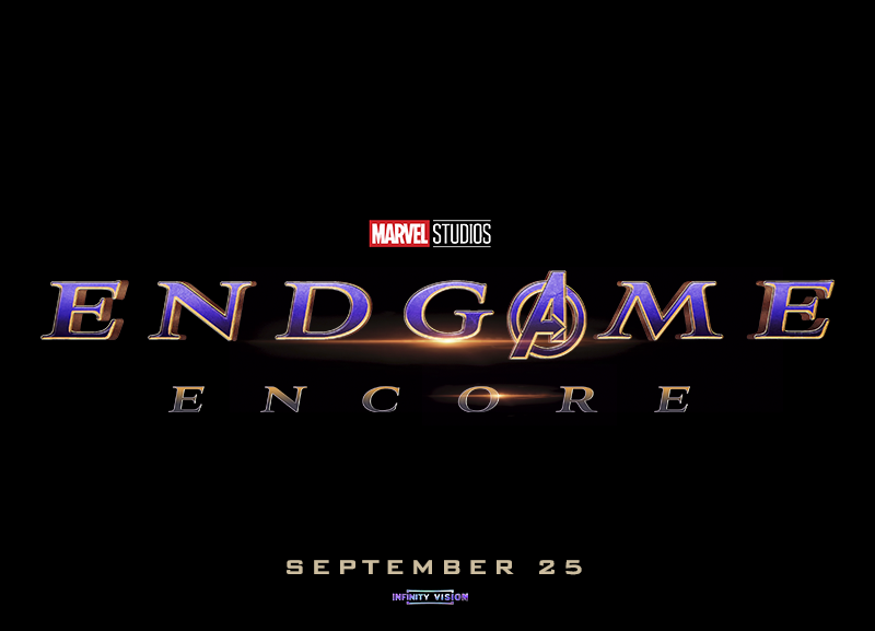 MarvelSpoiler's tweet photo. Nuevo logo de Avengers ENDGAME  ENCORE 

Septiembre 25 https://t.co/6RD1F0BeEi