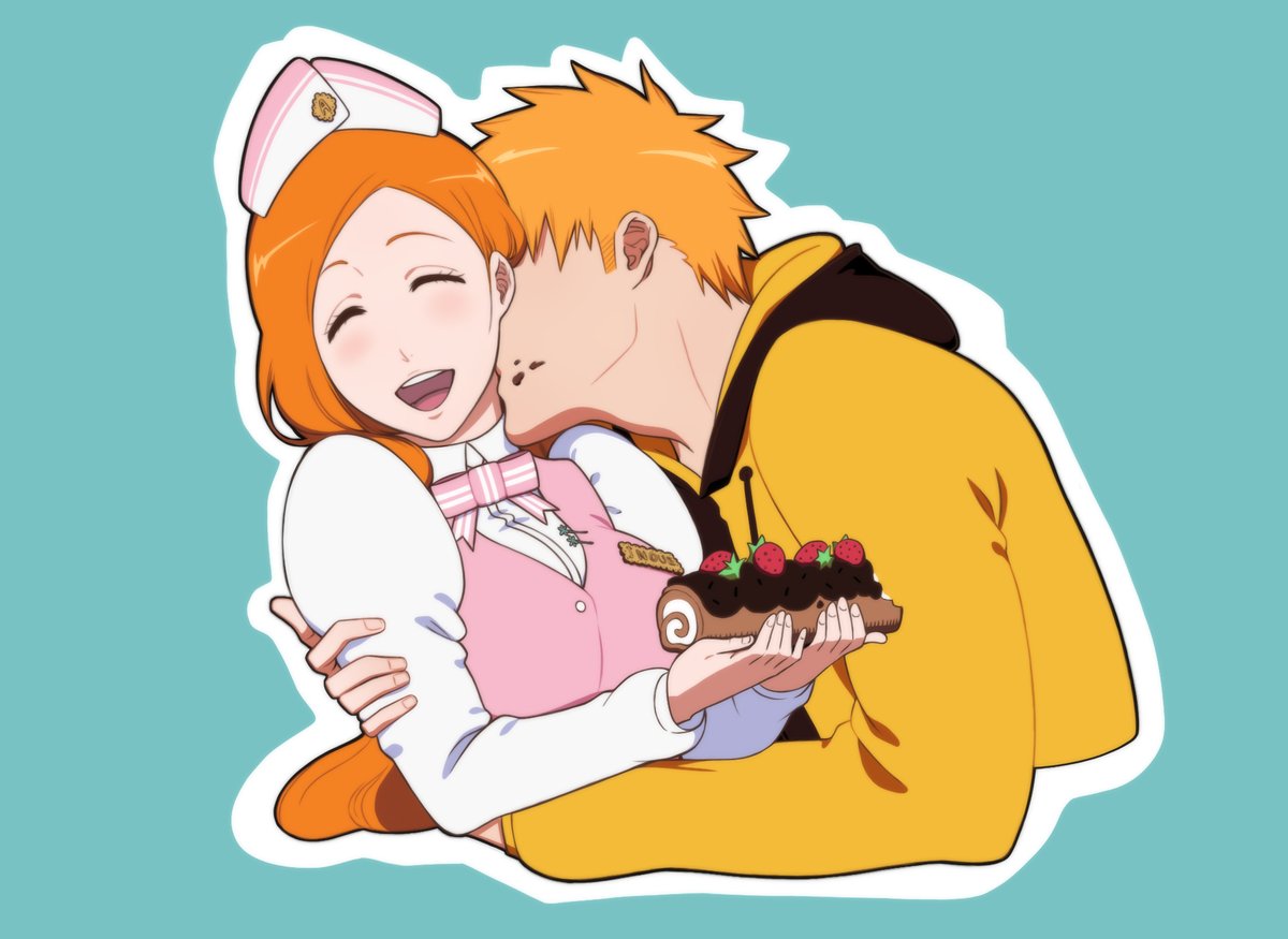 Rozuberry's tweet photo. In love with the bread girl! (ꈍ◡ꈍ) 🍞🍓

#Bleach #IchiHime https://t.co/yXR8jma5bE