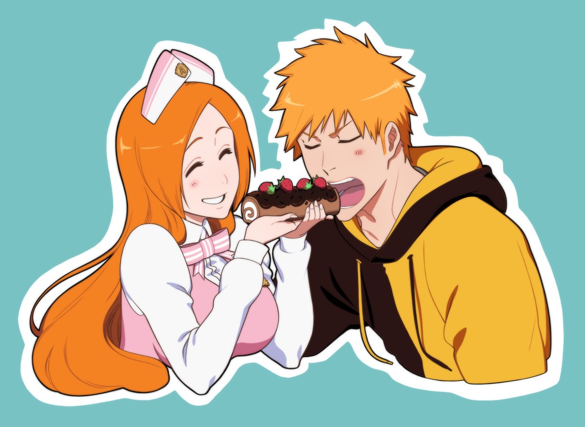 Rozuberry's tweet photo. In love with the bread girl! (ꈍ◡ꈍ) 🍞🍓

#Bleach #IchiHime https://t.co/yXR8jma5bE