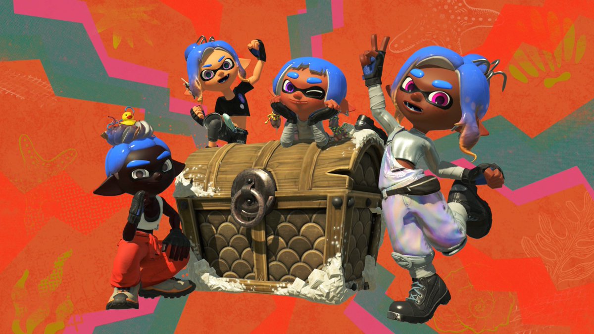 mutasenmukk's tweet photo. みんなでスプラトゥーンレイダースやったよᔦꙬᔨ
替え玉テッキュウ本当に異常に難しいの何？？？

 #スプラトゥーンレイダース https://t.co/lAZOavdIgQ