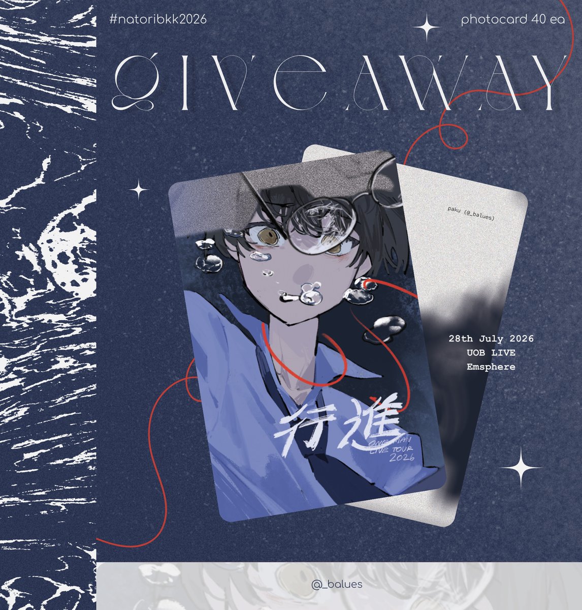 _balues's tweet photo. giveaway🧶
photocard 40 ea 

แวะมารับ/แลกกันได้นะคะ ♡

#natoribkk2026 https://t.co/B13dWTyBpQ