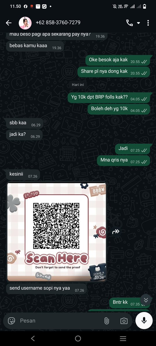 ccelinerara's tweet photo. Qris nya https://t.co/GEVhUcsAnS