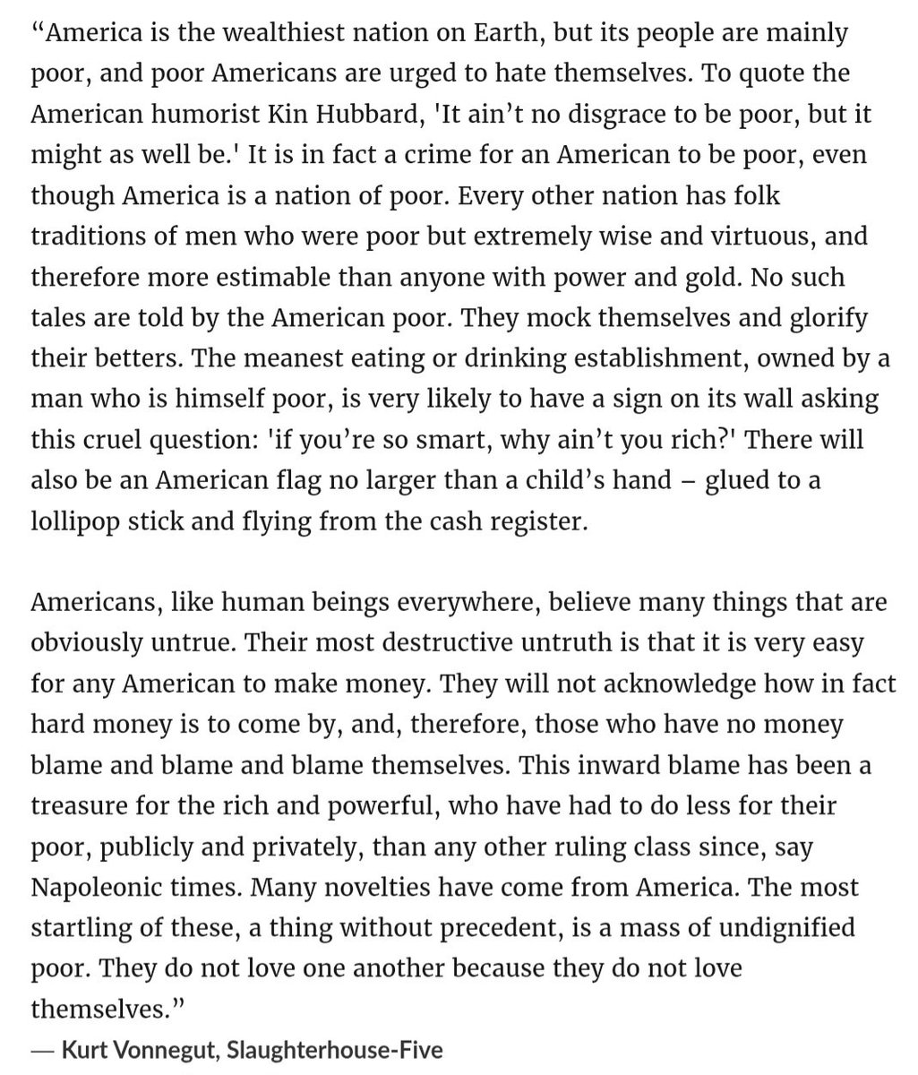 alexander22_eli's tweet photo. @Uncle_Leaf There's so much hatred for the most desperate people that Kurt Vonnegut wrote about this phenomena 50 years ago: https://t.co/hDiqLKn9xJ