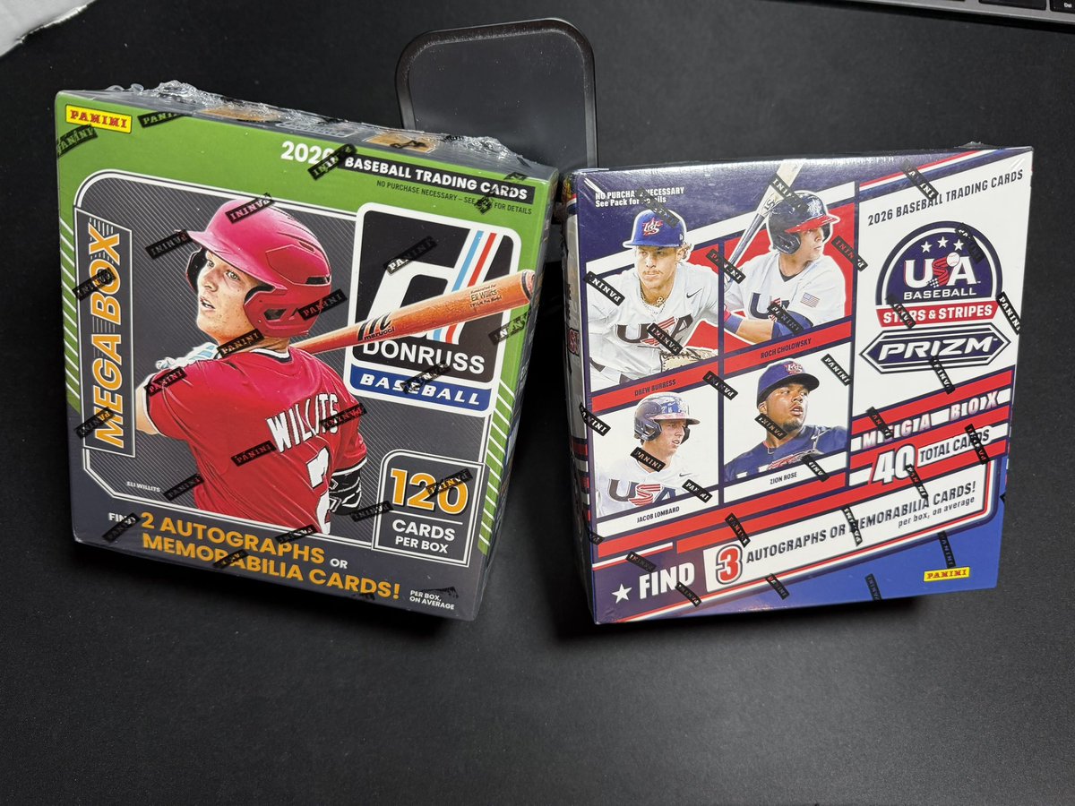 SynergyyCards's tweet photo. 🚨 2 WINNERS! 🚨⚾

I’m giving away 2 sealed Mega Boxes! 🍀

🥇 Winner #1 gets first pick.
🥈 Winner #2 gets the other.

To enter:
✅ Follow me and Whatnot in replies
❤️ Like
🔁 Repost
💬 Reply with your favorite MLB team!

🏆 Winners announced Aug. 1 right here on X! https://t.co/pI8UiDRzwP