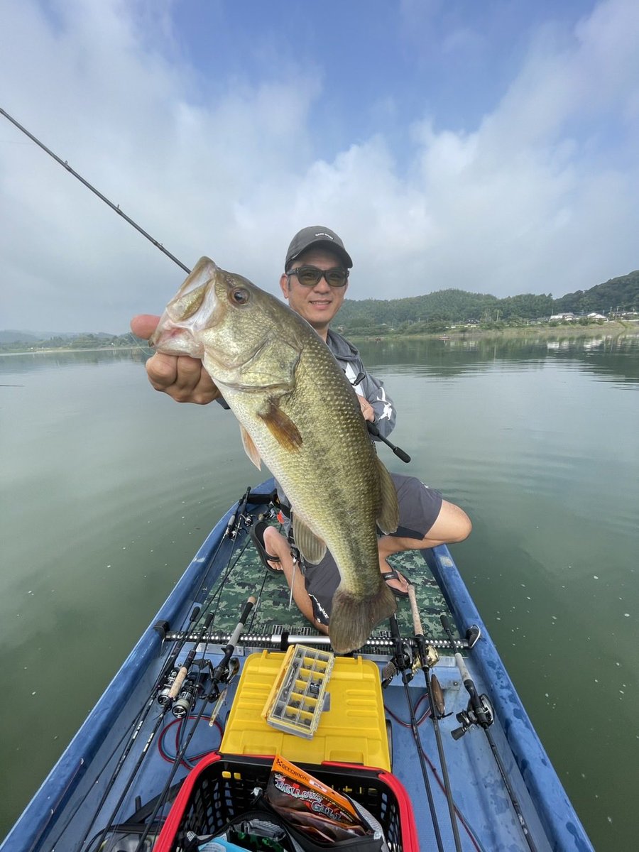 y_aichang's tweet photo. 久々に朝イチから高滝湖へ。
本湖を色々と周って48cm、47cmを含む15本で暑かったけど楽しかった！
フリーリグ、カバーネコ、ヘビキャロ、ジャークベイト。
これってカッコいい？楽しい釣り？
ライブスコープ使ってるからダサいか！？

#高滝湖 #ライブスコープ https://t.co/Xik7TNhdyc