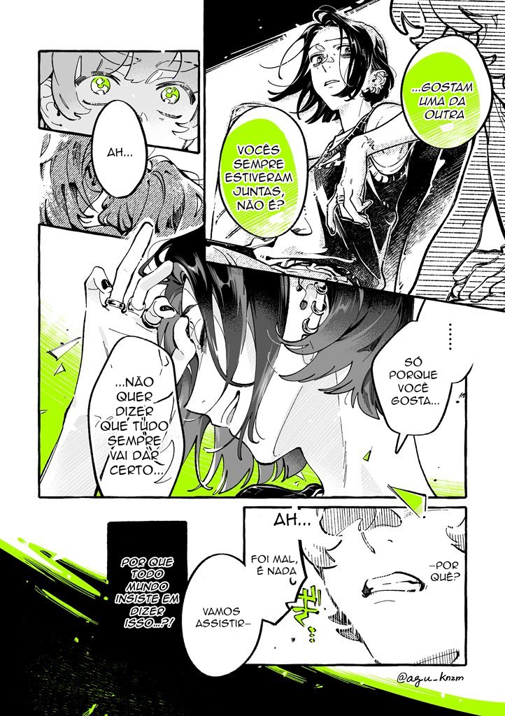 oosawagirlie's tweet photo. TRADUÇÃO DO CAPÍTULO DE HOJE !! 💚

a mitsuki isso aqui 🤏🏻 de pegar na guitarra, foi QUASE . e o aki é um amorzinho, muito meu pitico mesmo ! https://t.co/rUchraoxi1