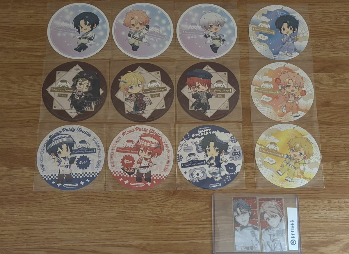 ktt1bb3's tweet photo. @no_TL
【交換】
アイナナ アニカフェ 

譲：
一織、大和、三月、環、壮五、ナギ、陸

求：
コースター 🍕ピザ 壮五1
ステッカー 🍕ピザ 三月1

コンプ目的です。
希望数あるため推しも交換に出しております。
郵送希望です。宜しくお願いいたします。 https://t.co/fLUvCf4Fhu