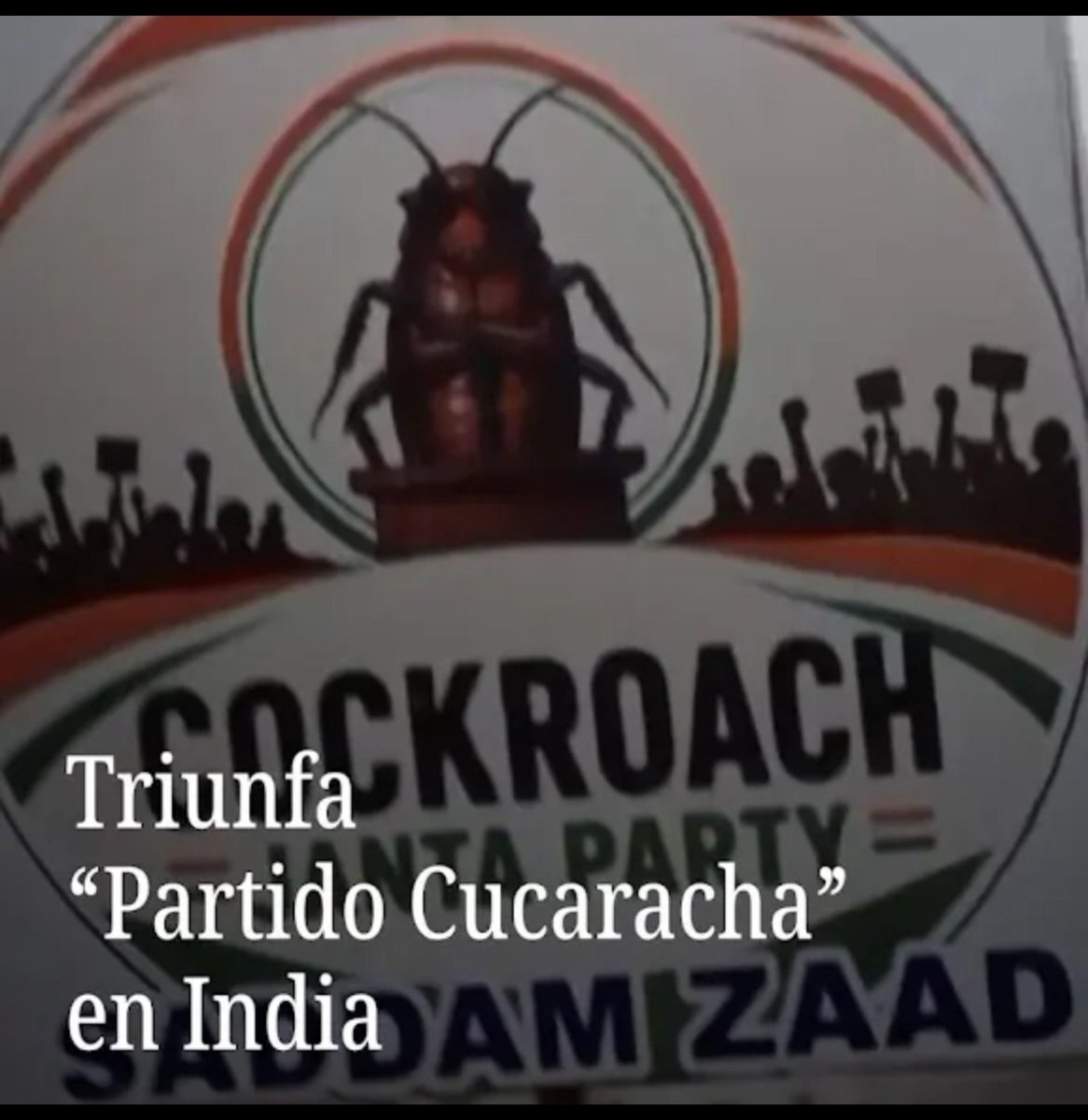 LaurieSarro300's tweet photo. ¡Enhorabuena!

Mi gran amigo entrañable @acostanaranjo, incursionó en la política de la India, y ganó sus primeras elecciones.

Que vengan muchos más triunfos para el Frente Cucaracho Amplio. https://t.co/06AZIwIgg5