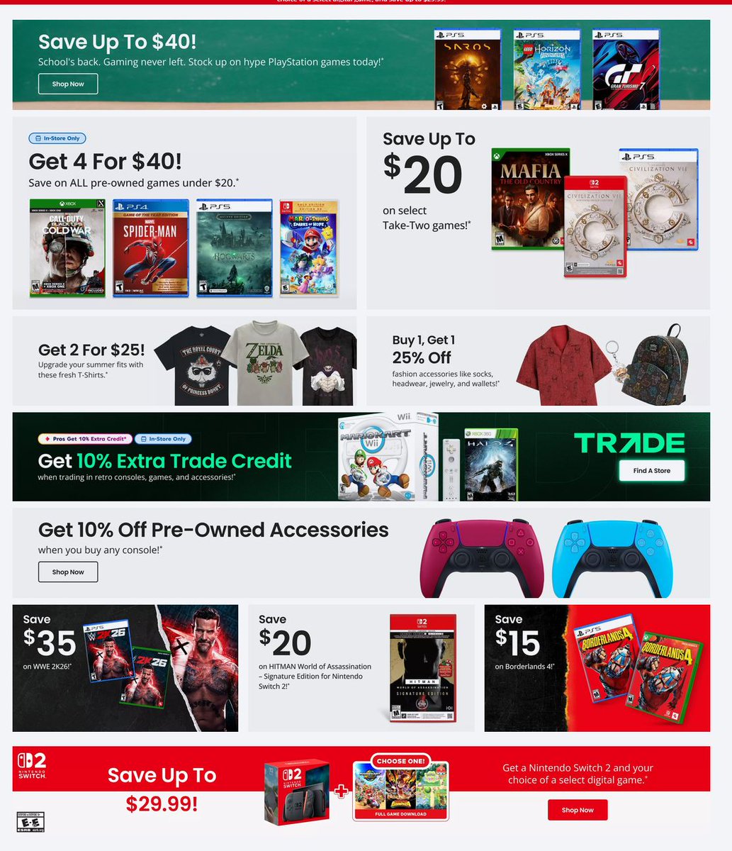 videogamedeals's tweet photo. Weekly GameStop Deals. #ad https://t.co/FXO4adqBId https://t.co/MoqyIiLpGX