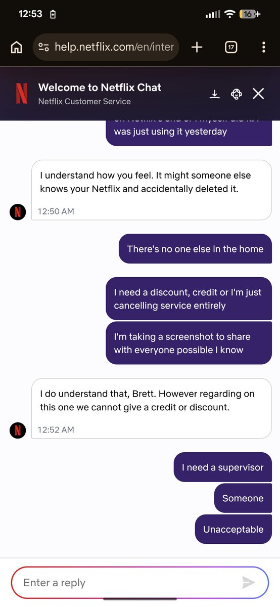 bGingerTank6109's tweet photo. Funny how @netflix can continue to raise prices but then have profiles randomly deleted. Especially only a day after poor feedback on their beta game section. With no explanation, offer of a credit or any resolution.Why am I paying for this? Awful customer service https://t.co/eKkLdxeFXU
