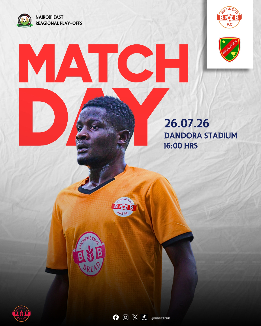 BBBreadFc's tweet photo. siku ya burudani
we face westlife united at 😅the Nairobi East zonal Championships Playoffs. Come and push the boys the last time🤺

⚔️BB BREAD FC VS WESTLIFE UNTD
🏟️DANDORA STADIUM
⏱️16:00 Hrs
#bbbreadfc #TogetherWeRise #Footballke https://t.co/9HBU1QjHJt