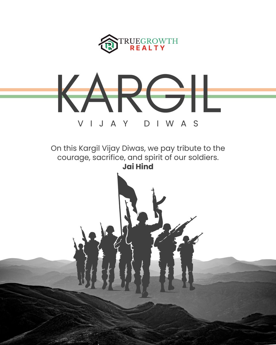 tgr2902's tweet photo. Today, we honour the unmatched courage, sacrifice, and patriotism of the brave soldiers who safeguarded our nation during the Kargil War. Their unwavering spirit reminds us that freedom comes at the cost of extraordinary bravery.

Salute to every hero who fought for our nation. https://t.co/MDWgly1dNd