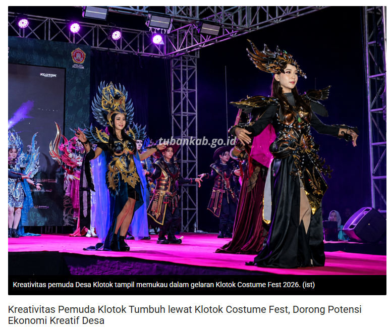duitnegara's tweet photo. Gak ekspek bakalan se-keren ini! 🔥✨

Pemuda Desa Klotok bener-bener gak ada obat pas tampil di Klotok Costume Fest 2026! Dari detail kostum sampai pembawaannya, semuanya dapet banget! 👑

Bukti kalau anak muda desa punya potensi yang gak kalah keren. Local pride bngt sih ini!🖤 https://t.co/Ke5QPuwnlg