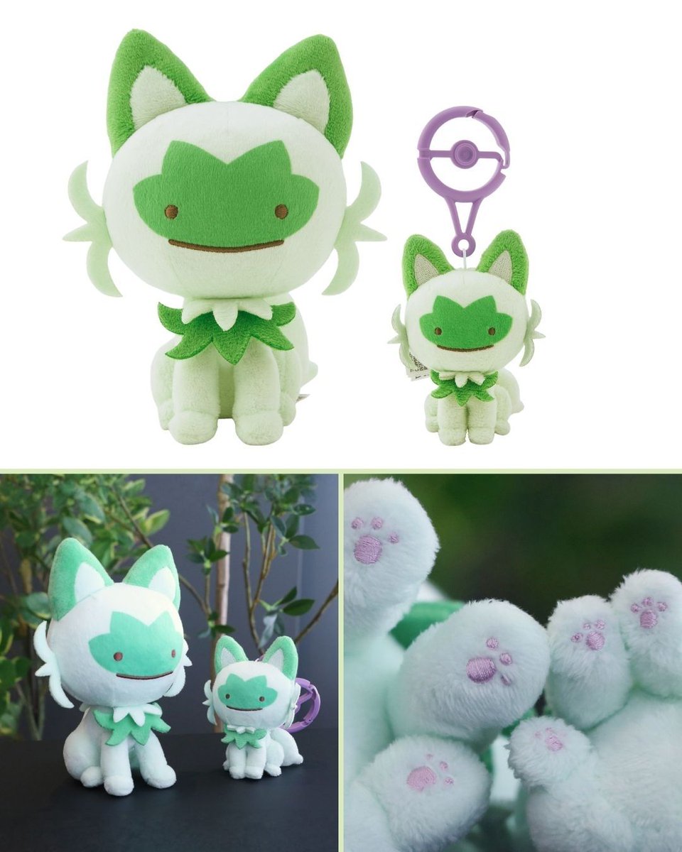 mecchaJP's tweet photo. 💜🐱 Ditto Tried Its Best to Become Sprigatito. 
Pokémon Ditto Transformation - Plush &amp; Keychain - Sprigatito ✨Available Now at the link below!
🛑 https://t.co/UXFcvFzgLS

#Pokemon #Ditto #Sprigatito https://t.co/gkUn3FJHZm