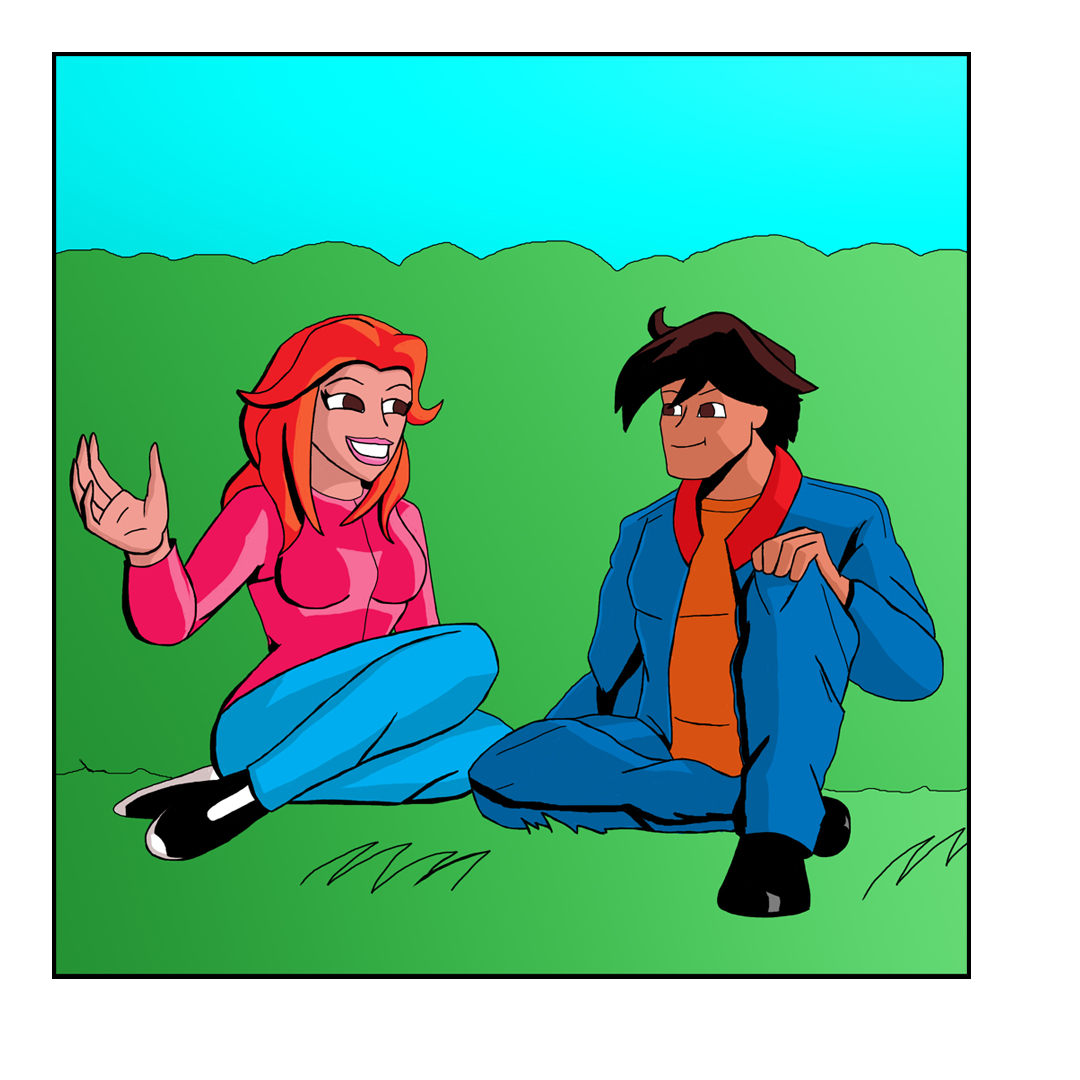 lightinblucomix's tweet photo. Les comparto esta imagen de Gabi y Edu en sus últimas vacaciones como teaser de lo NUEVO de #DiasFestivosAmigosFestivosTempFinal que llega a partir del próximo Sábado. #LightingBlueComics https://t.co/FVppswAxlV