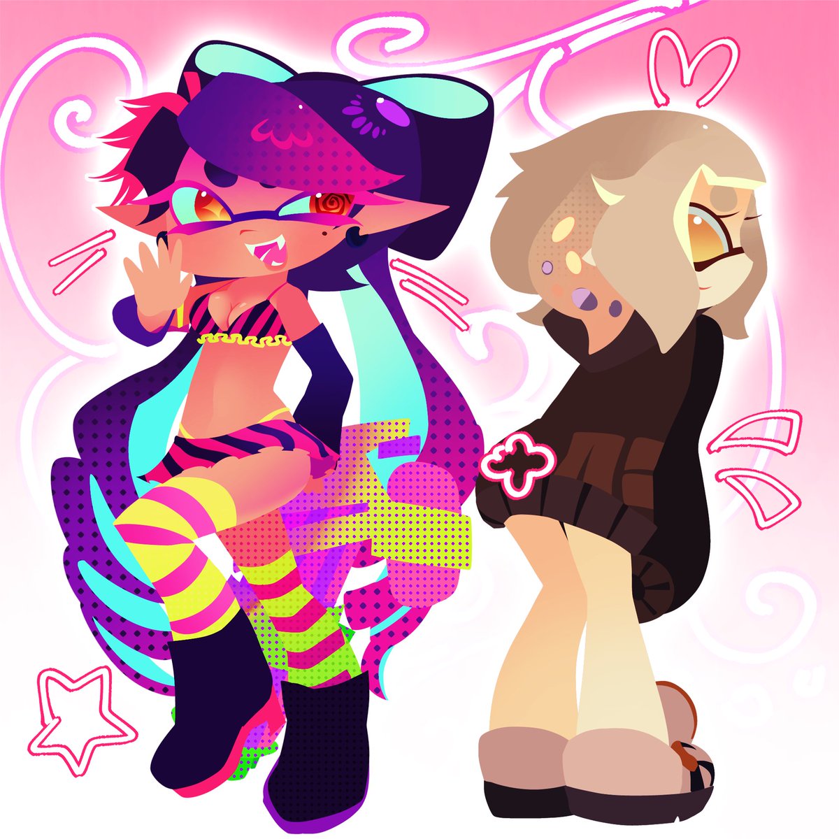 Mawalusp's tweet photo. Finished a drawing form January yayy #Splatoon https://t.co/orT3GkxfuY