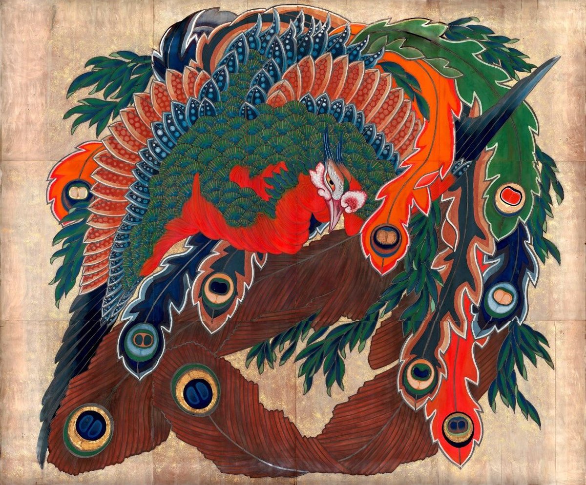NihonBijutsushi's tweet photo. 葛飾 北斎　かつしか ほくさい　Katsushika Hokusai　1760–1849

《鳳凰図》
ほうおうず

1848年・江戸時代
長野・岩松院（本堂天井画） https://t.co/aMaf1GOfrN