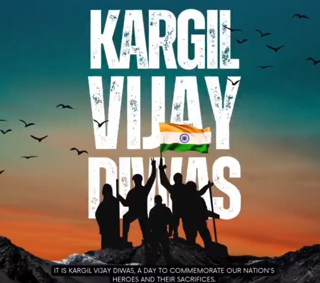 BalkaranSharma7's tweet photo. कारगिल विजय दिवस पर मातृभूमि की रक्षा के लिए अपना सर्वस्व न्योछावर करने वाले सभी वीर अमर बलिदानियों को विनम्र श्रद्धांजलि और शत-शत नमन।

आपका बलिदान सदैव राष्ट्र को प्रेरित करता रहेगा।

जय हिंद!🇮🇳🇮🇳🇮🇳 https://t.co/6PLDL2uIcQ