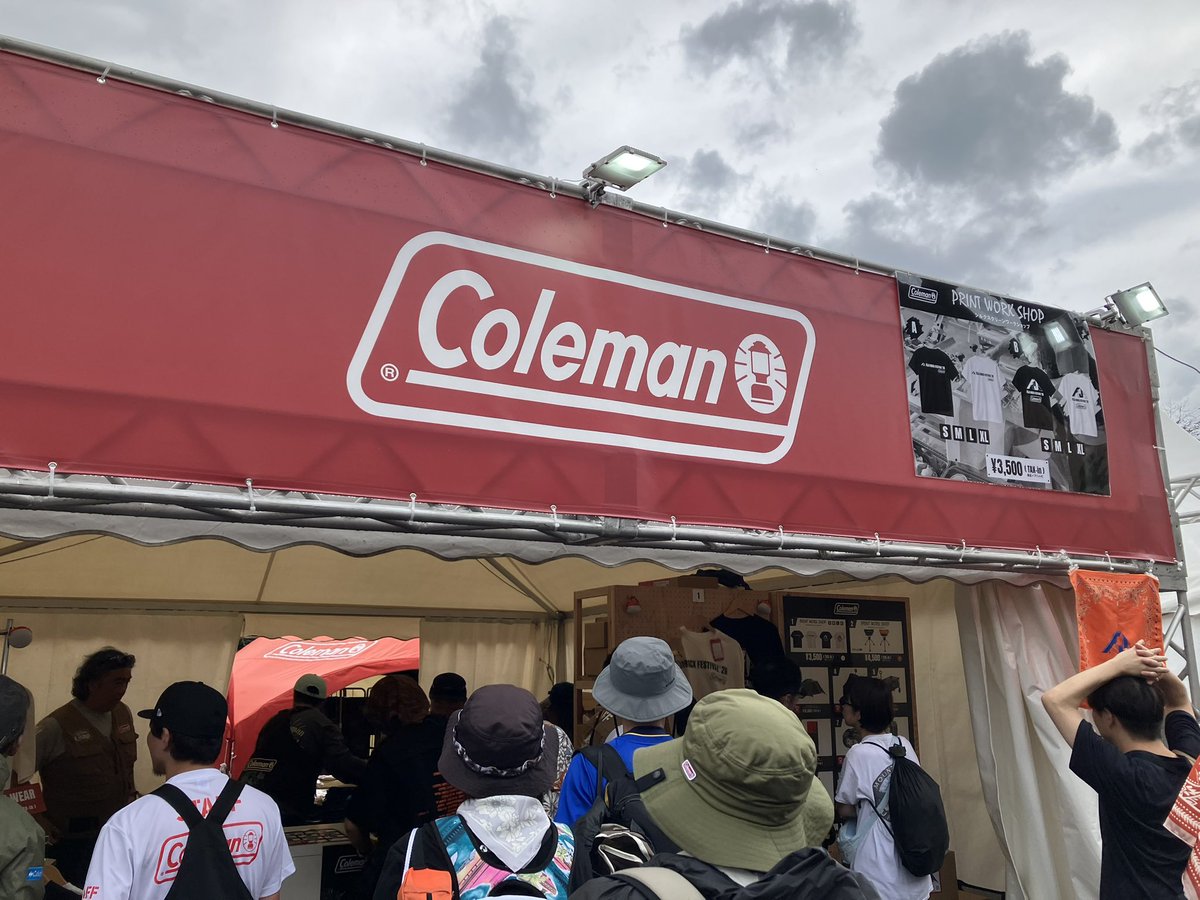 r_dummy's tweet photo. フジロックにコールマン！
#Coleman https://t.co/qwMqgx06WG