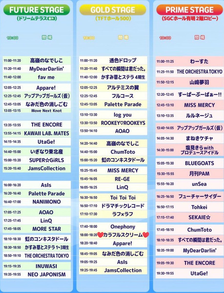 51286madbrain's tweet photo. #GOLDSTAGE
#六本木アイドルフェスティバル2026
#RIF2026
#カラフルスクリーム
応援・フォロー宜しくお願いします。
🩷@nako_colorful
💙@Uuka_colorful
🤍@karen_colorful
💚@ami_colorful_
💜@mikuru_colorful
🧡@miyu__colorful
🤎@aina_colorful_
💛@rina__colorful https://t.co/8w6EN0YcXE