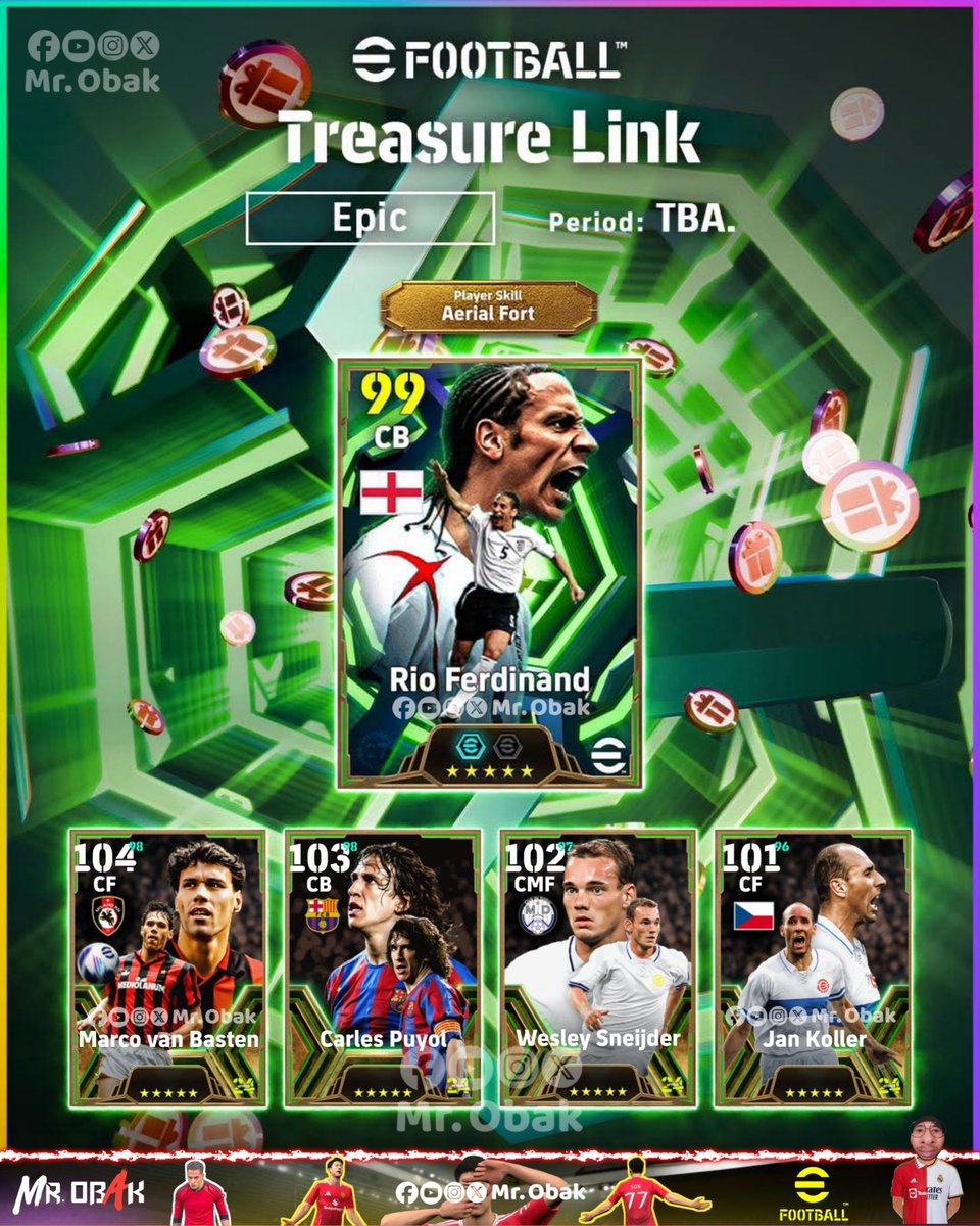 mrobaak's tweet photo. 🚨OFFICIAL: Epic: Treasure Link 🤧
Single booster cards in eFootball™ 2027? Coinami really lost their credibility
#efootball #efootball2026 #mrobak https://t.co/kKqG684fHh
