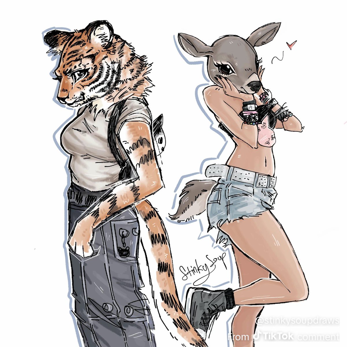 StinkySoupDraws's tweet photo. They look so cool:) had to draw them #furry #fursuits #digitalart #smallartist #artist https://t.co/JWE1ModUlZ