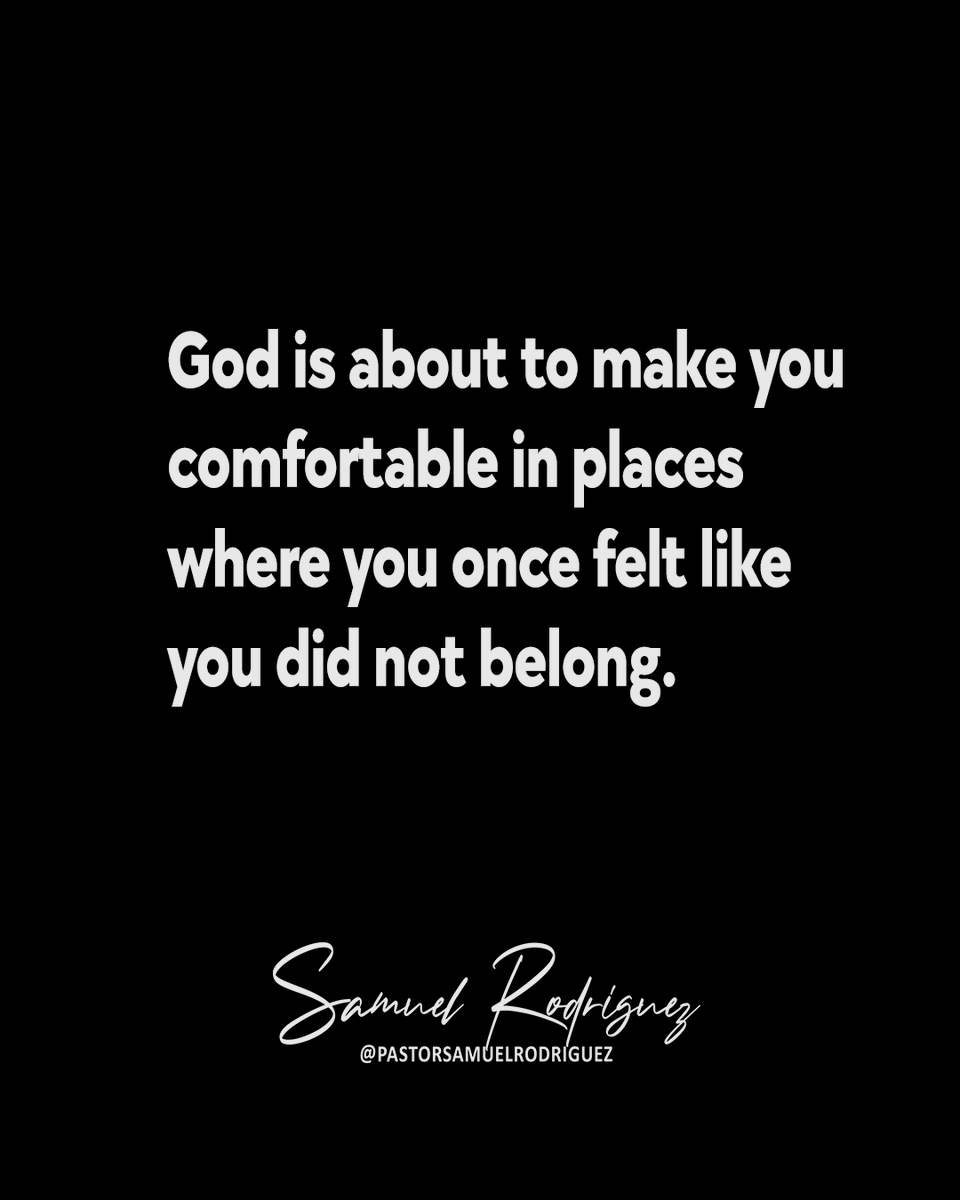 nhclc's tweet photo. You may have felt overlooked, out of place, or unsure of yourself, but God never made a mistake when He placed you there. He is giving you confidence, opening the right doors, and reminding you that you belong wherever His purpose leads you.

🇪🇸 Dios está a punto de hacerte sentir cómodo en lugares donde antes sentías que no pertenecías.

Tal vez te sentiste ignorado, fuera de lugar o inseguro, pero Dios no se equivocó al ponerte allí. Él te está dando confianza, abriendo las puertas correctas y recordándote que perteneces dondequiera que Su propósito te lleve.

🇧🇷 Deus está prestes a fazer você se sentir à vontade em lugares onde antes sentia que não pertencia.

Talvez você tenha se sentido ignorado, deslocado ou inseguro, mas Deus não errou ao colocar você ali. Ele está dando confiança a você, abrindo as portas certas e lembrando que você pertence a todo lugar para onde o propósito dEle o conduzir.

#GodsPurpose #FaithOverFear #DivineConfidence #TrustGod #PastorSamQuotes