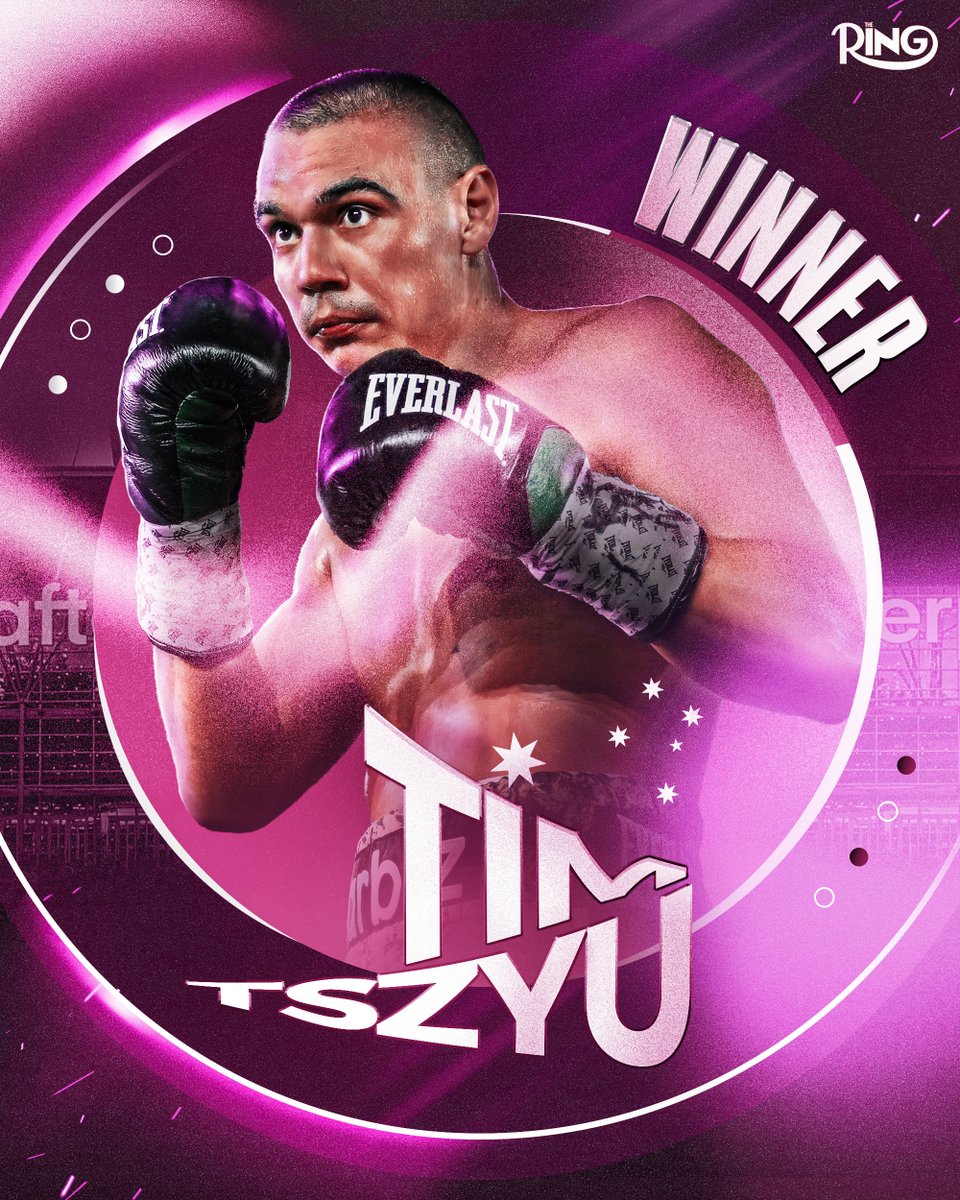ringmagazine's tweet photo. GOT IT DONE AT HOME 🇦🇺😤

Tim Tszyu BEATS Errol Spence by unanimous decision 💥

#SpenceTszyu | LIVE NOW on DAZN and DAZN on Prime 📺 https://t.co/XfhrvxY2dA