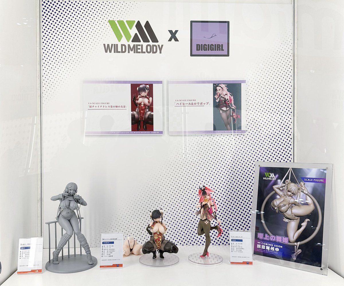 WILDMELODY2023's tweet photo. ✨本日WF開催です！✨
📍：幕張メッセ 国際展示場 
【8-02】  あみあみホビーキャンプ
WILDMELODY X DIGIGIRL
#WF2026S #ワンフェス2026夏 #あみキャンWF2026夏 #あみあみホビーキャンプ https://t.co/PUFcWdG6J1