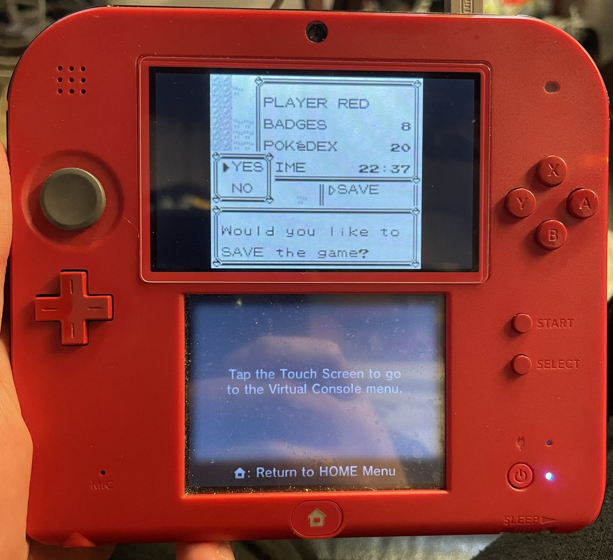 METALJIMMY123's tweet photo. POKÉMON RED
MODDED 2DS
ELITE FOUR
DEFEATED!
NO CHEATS
#pokemonred #2ds #elitefour #defeated #nocheats https://t.co/c6ZZMRka9d