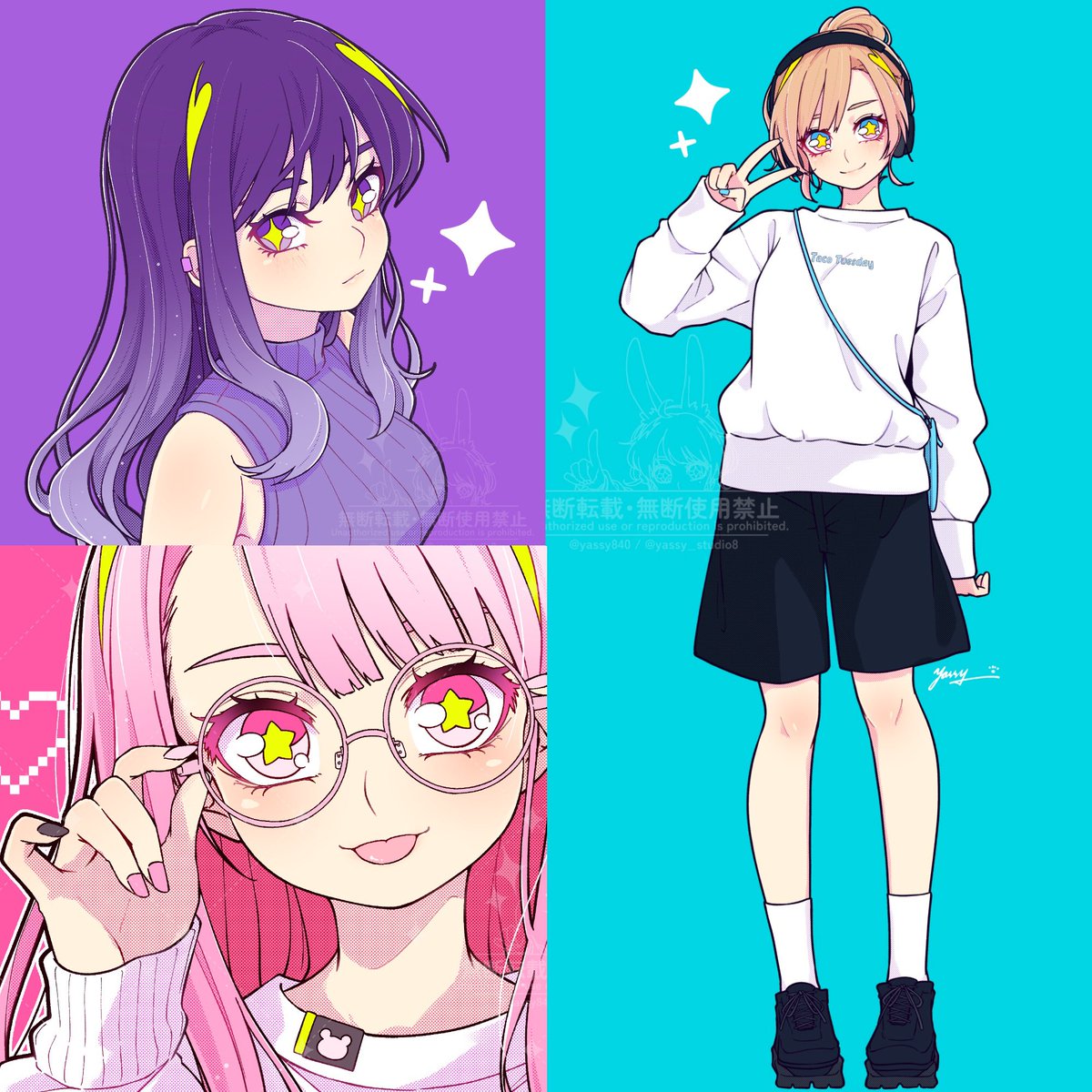 yassy840's tweet photo. カラフルポップでかわいいイラストの制作承ります❣️

SNSアイコン/Vtuber様立ち絵/動画配信素材/プレゼント用イラスト/広告素材など
実績300件⤴︎✨

#Skeb募集中 #ココナラ #つなぐ #commission
各サービスの詳細はリプライをご覧ください👇 https://t.co/EoN7EwFOgn