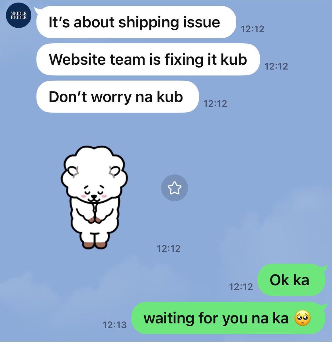 ellachen2309's tweet photo. To everyone currently placing MR orders: please remain patient while the staff fixes the website.

#MiddleRiddleClub #MRDSummerCollection2026
#WearMiddleLiveRiddle https://t.co/aGqZXZHRrN