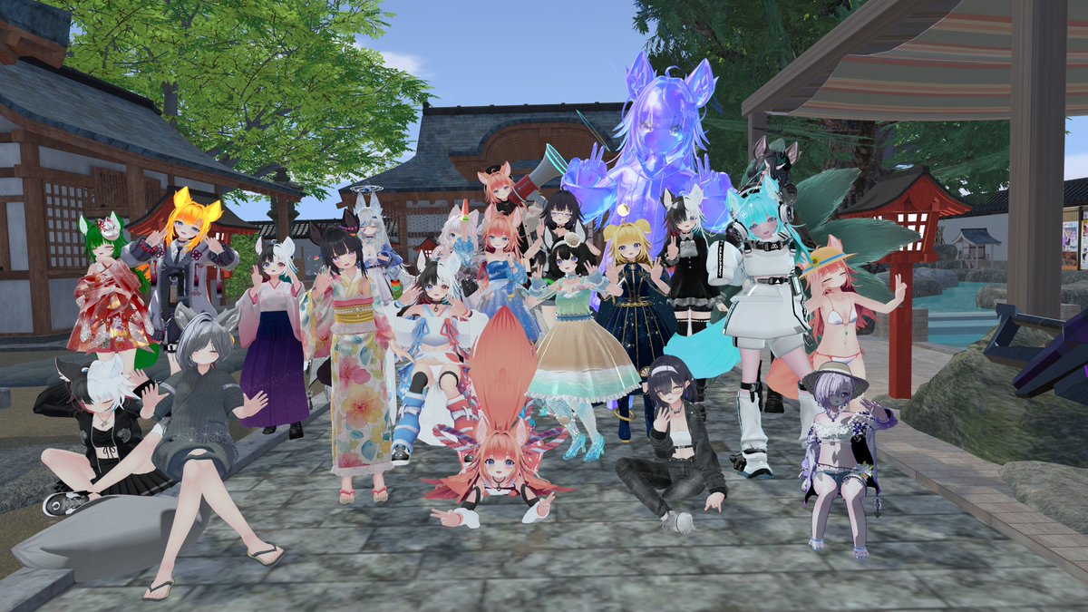 Chlorotica_VRC's tweet photo. 昨日はリオンちゃん集会でした(˶' ᵕ ' ˶)‼️

今回はいつもよりたくさんの人が来てくださって、とても賑やかでした！

アフターでは、月代さんが作成した「リオンちゃん集会 1周年記念写真展」にみんなでお邪魔して、思い出にふけったりして、すごく楽しかったです✨

#リオンちゃん集会
#リオンちゃんかわいい