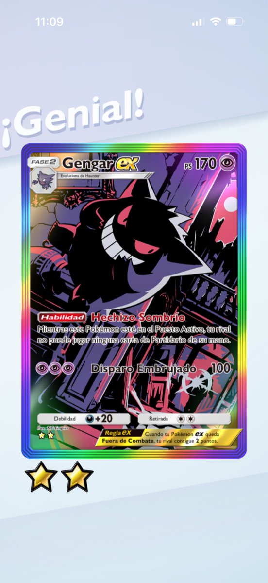 gatomore's tweet photo. Aquí amamos las tarjetas Rainbown! ❤️👌🏻 #PokemonTcgPocket https://t.co/Qb9pSGFn4T