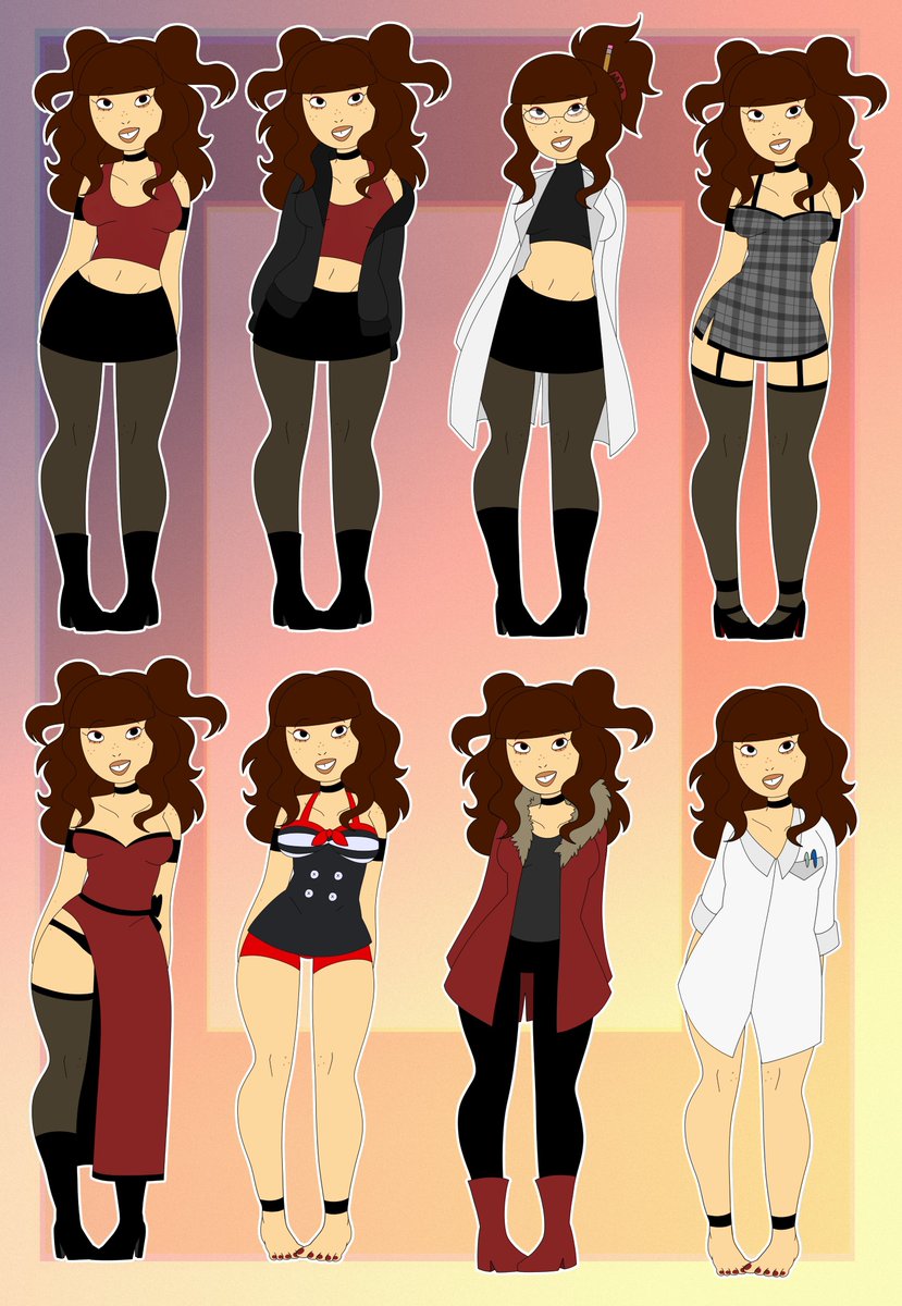 MortisFox's tweet photo. dump of some of my art of my #chinail sona https://t.co/45hiTaxMwM