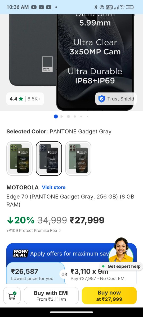 AshikAnil92's tweet photo. @saaaanjjjuuu I wouldn't suggest EMI, atleast with the good phones that are still available at the price you mentioned.
If only the user needs the upgrades he should pay more (even if it's EMIs)
There are a lot of great phones available and the list increases if budget is around 35k or 128gb. https://t.co/70vQNa8zwU