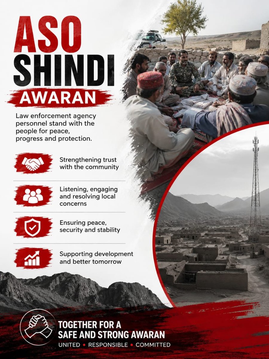 waqar8796's tweet photo. Short Version:

Law enforcement personnel conducted an Area Security Operation (ASO) in Shindi, Awaran to enhance public safety, strengthen security, and promote lasting peace through community cooperation.
#ASO #Shindi #Awaran #PeaceAndSecurity https://t.co/FTLiLtuVXA