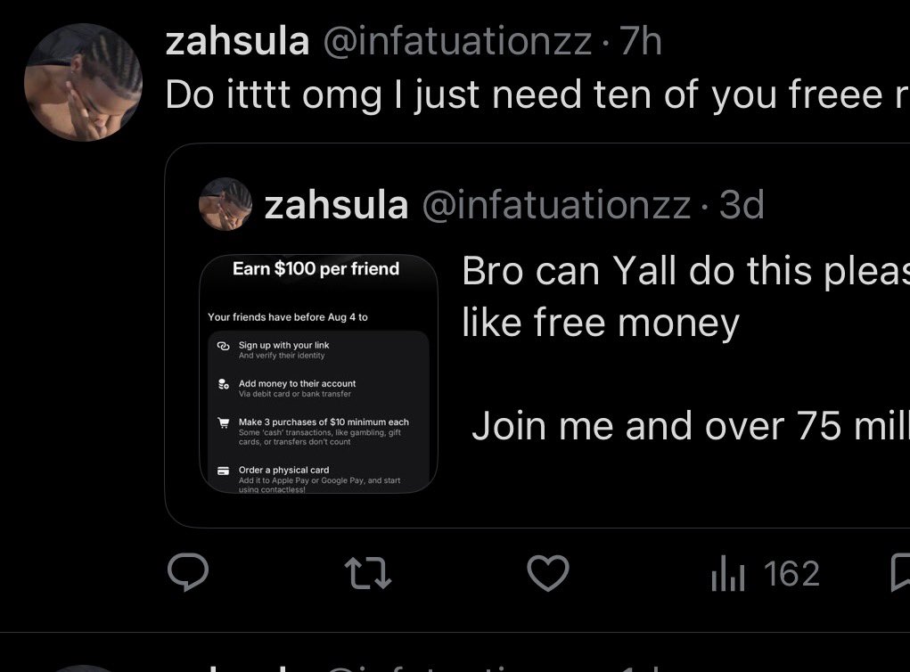 buyingraf's tweet photo. @infatuationzz @GoldMouffDawg poor ass nigga ion even kno why u spoke, get ah day job playin wit yo booty not it cuh 😭😭😭 https://t.co/N6JUylAS1G
