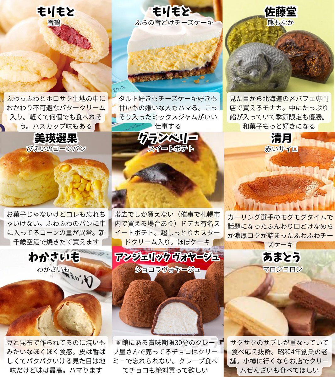 mikaaa11_k's tweet photo. 道民による北海道旅行の美味しい思い出増えるラインナップ↓↓ https://t.co/jzLboeGIhK