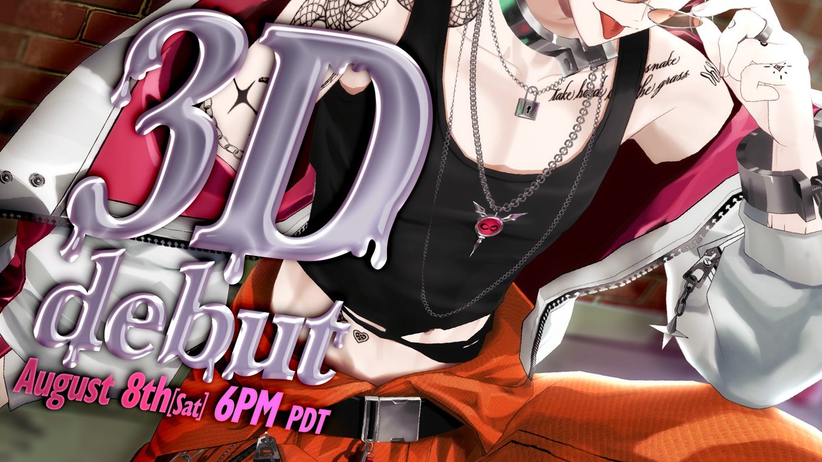 LironLockheart's tweet photo. 【Liron Lockheart 3D Debut🗝️⛓️💥 】

This will be my toughest challenge yet. I’ll break out of the second dimension… but this prison doesn’t look like anything I’ve seen before. 

Whether I escape or not, I need you there with me.

🗓️August 8th, 6:00 PM PDT | 10:00AM JST

Waiting Room:
https://t.co/Rd1zbtgkYH

#LironLockheart3D #LironLockheart #Lamentus
