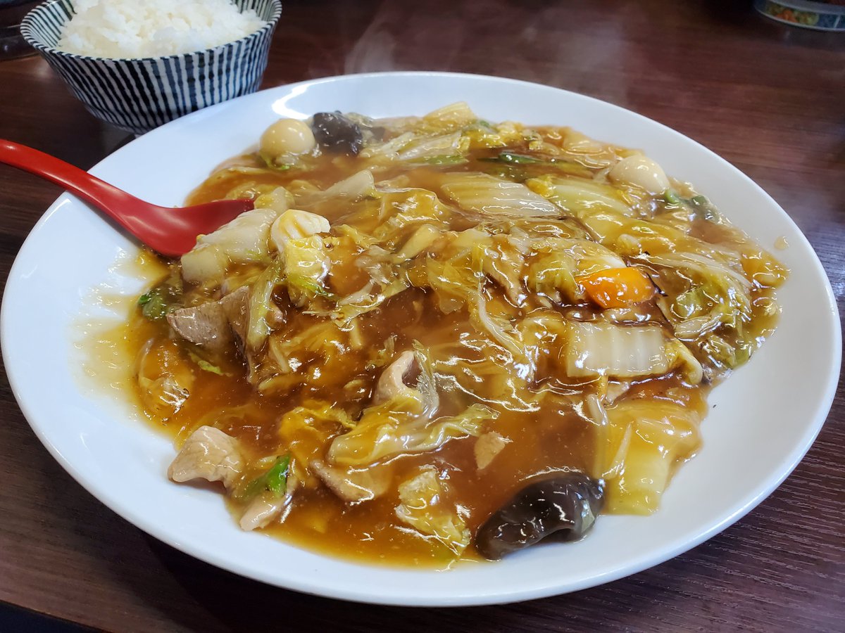 burnOrc09's tweet photo. [三八飯店 白石店]
あんかけ焼そば+ライス

札幌最後の麺はあんかけ焼そば💖
コイツの餡をライスにかけてセルフ中華丼にするのが俺の楽しみ🎵
ごちそうさまでした(o´▽｀o)
#三八飯店 https://t.co/7eklZ0whUt