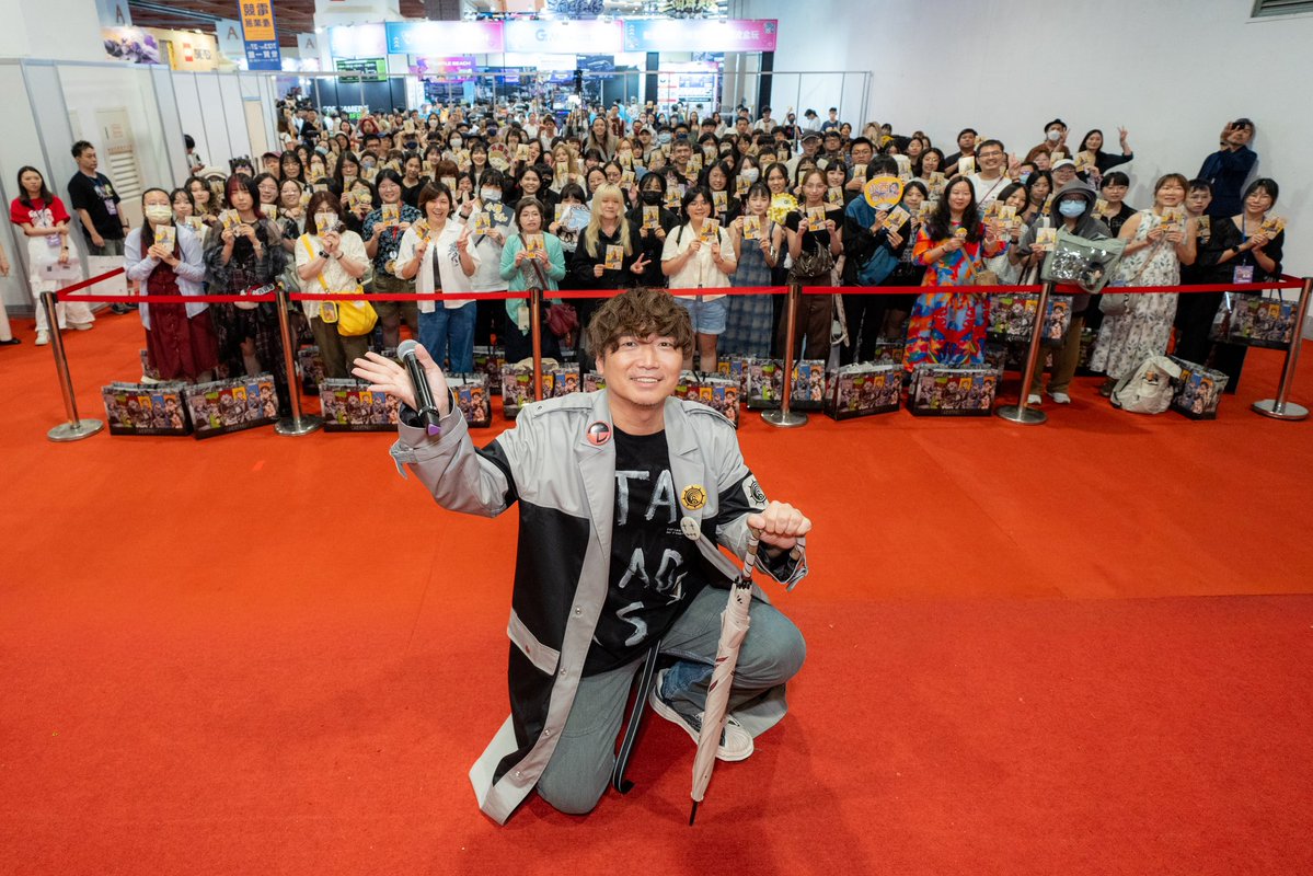 gachiakuta_PR's tweet photo. TVアニメ『ガチアクタ』
2026 台湾漫画博覧会
エンジン役 #小西克幸 さんに登壇いただきました✨
お越しいただきました皆様、本当にありがとうございます🙌
第2期もお楽しみに🎵

#Gachiakuta
#ガチアクタ https://t.co/ShpfNbYHvO