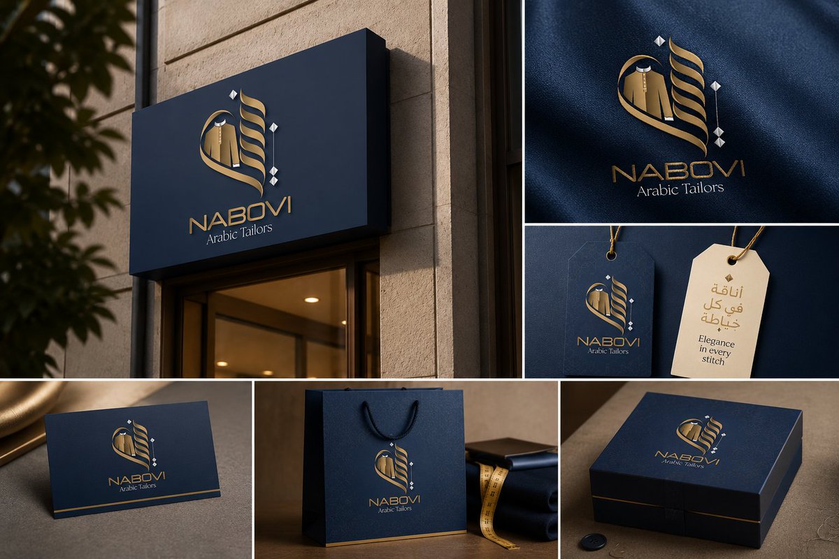 mamunsart's tweet photo. NABOVI | Premium Arabic Tailors Logo &amp; Brand Identity
.
Visit full project -
https://t.co/xbQJcZLjh2
.
WhatsApp : +880 1910111087

#nabovi #logodesigns #brandidentity #arabictailors #luxurybrand #branding #GraphicDesigner #visualidentity #CreativeDesign #logodesigner https://t.co/YtA4kUO3EG