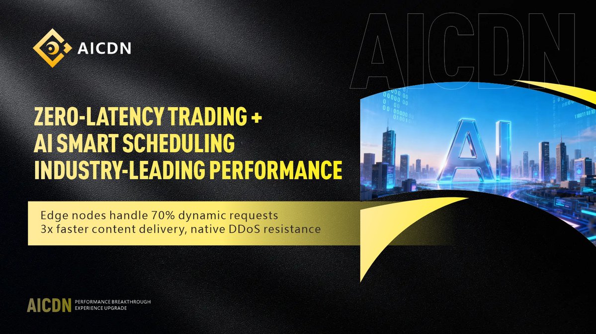 aicdn_global's tweet photo. Zero-#latency trading &amp; AI smart scheduling ⚡
AICDN edge #nodes boost delivery speed 3x
Built-in #DDoS defense with top-tier performance 🚀 https://t.co/U5MrW140YU