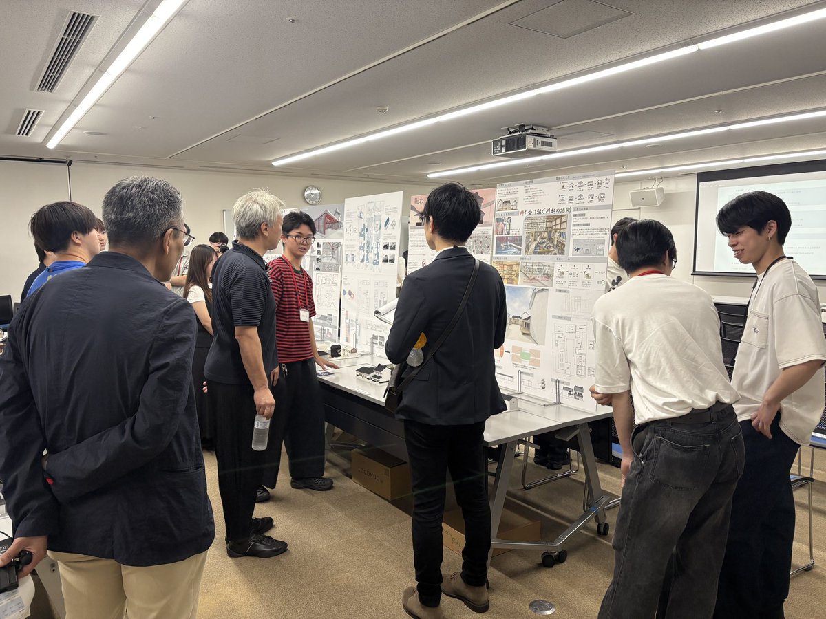 toyo_arch's tweet photo. まちかど講評会開催中です。
是非お越しくださいませ！

会場：ウェスタ川越 会議室1・2(2階)
時間：10時〜18時
#川越 #まちかど講評会 #川越百万灯夏祭り #建築 #ウェスタ川越 https://t.co/fz0rFA7RIL